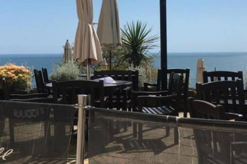 **Sunny And Bright, Thatchers Rock One Bed Beach Front Apartment*** Torquay Kültér fotó